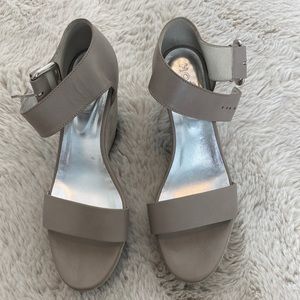 Hogan shoes gray wedges